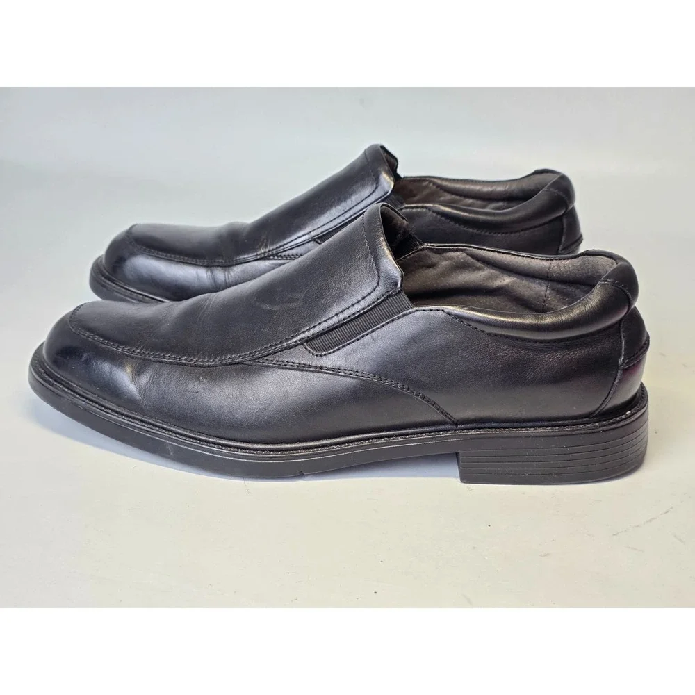 Nunn Bush‎ Men's Dress Shoes Size 13 Black Leather Slip On Comfort Gel Loafers